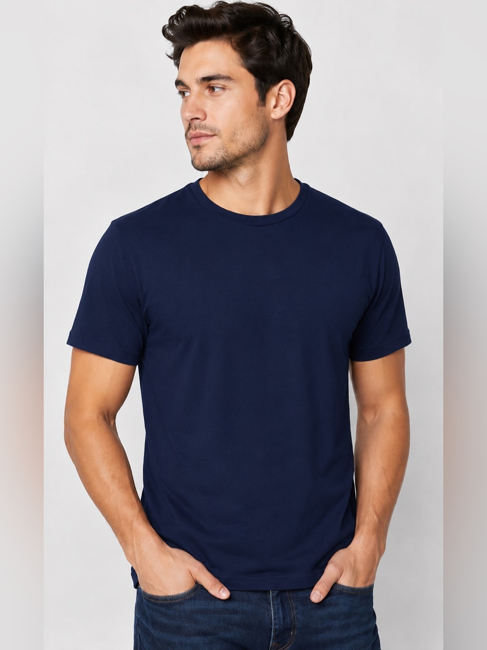 KMA Navy Ultra-Soft Stretch Tee Shirt